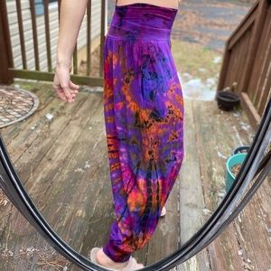 Harem tie dye jogger festival pants
